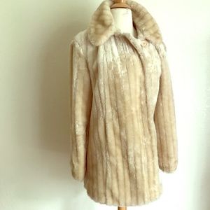 Champagne Faux Fur Coat